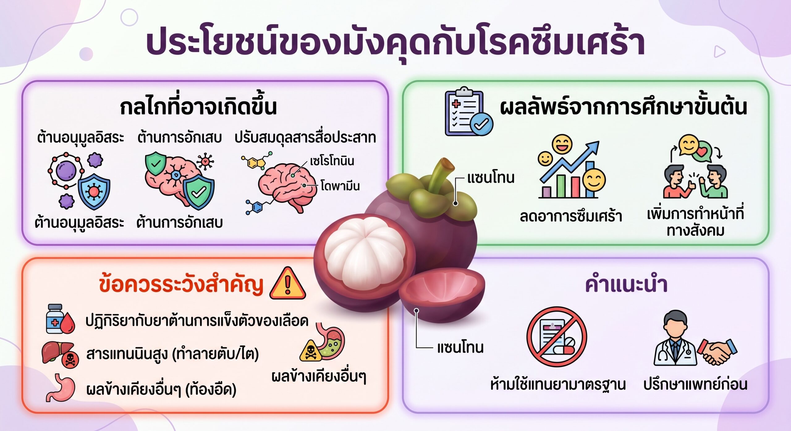 สารต้านอนุมูลอิสระ กับ สุขภาพอารมณ์: ความลับของ “มังคุด” ที่วิทยาศาสตร์ให้การยอมรับ